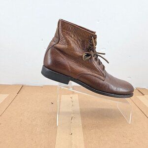 FRYE 86070 Tyler Lace Up Leather Boots Cognac Brown Men's Size 11 US